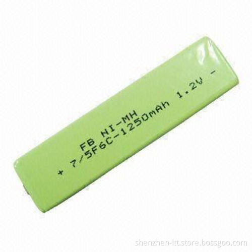 Ni-MH Battery with 1250mAh Nominal Capacity
